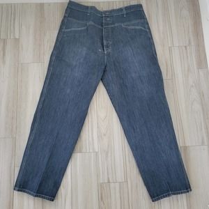Vintage Le Jean de Marithe Francois Girbaud Jeans Cargo Side Pocket Sz 38x32